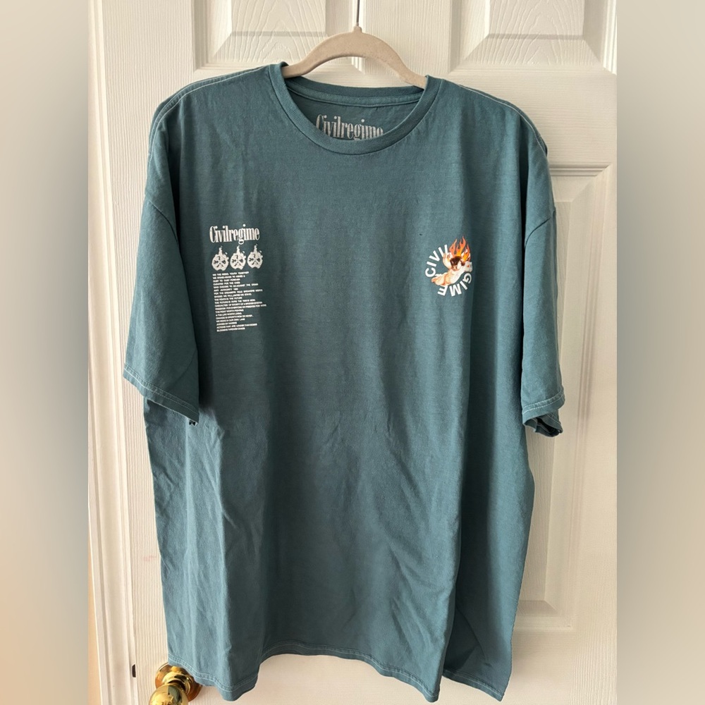 Civil Regime Blue Floating Angel Men’s Graphic T-Shirt Size XL BNWT